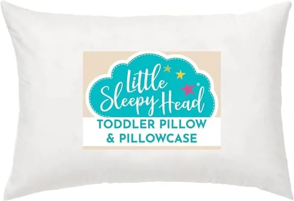 Little Sleepy Head toddler pillow with pillowcase