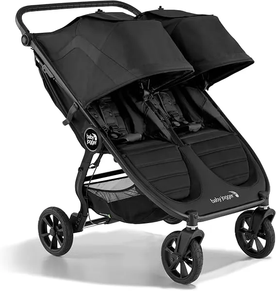 Baby Jogger City Mini GT2 Double side-by-side stroller in Jet Black