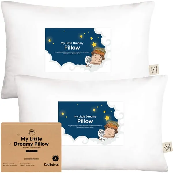 KeaBabies My Little Dreamy toddler pillows, 2-pack