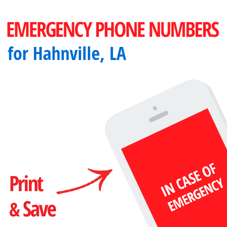 Important emergency numbers in Hahnville, LA