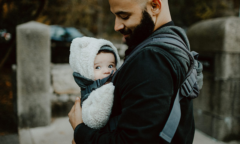 Baby carrier for dad